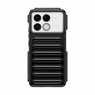 For Redmi K70 Capsule Series Candy Color TPU Phone Case(Black)