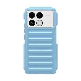 For Redmi K70 Capsule Series Candy Color TPU Phone Case(Blue)