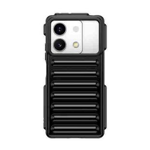 For Redmi Note 13R Pro Capsule Series Candy Color TPU Phone Case(Black)