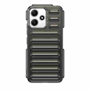 For Redmi 12 4G Capsule Series Candy Color TPU Phone Case(Transparent Grey)