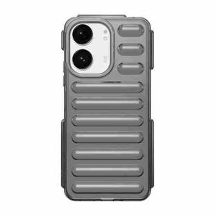 For Redmi 13C 4G Capsule Series Candy Color TPU Phone Case(Transparent Grey)