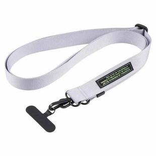 A1 Nylon Webbing Anti-lost Mobile Phone Long Lanyard(Grey)