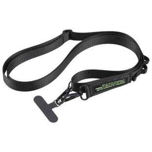 B1 Nylon Webbing Anti-lost Mobile Phone Long Lanyard(Black)