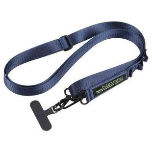 B1 Nylon Webbing Anti-lost Mobile Phone Long Lanyard(Blue)