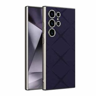 For Samsung Galaxy S24 Ultra 5G GKK Asterism Metal Paint Skin Feel Leather Full Coverage Phone Case, Not Included Pen(Purple)