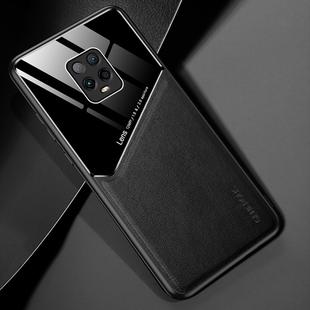 For Xiaomi Redmi 10X Pro 5G All-inclusive Leather + Organic Glass Phone Case with Metal Iron Sheet(Black)