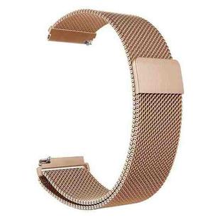 For Garmin Lily 2 14mm Milan Stainless Steel Watch Band(Rose Gold)