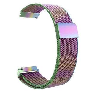 For Garmin Lily 2 14mm Milan Stainless Steel Watch Band(Colorful)