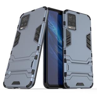 For Vivo S7 5G PC + TPU Shockproof Protective Case with Holder(Navy)