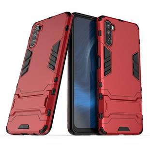 For Huawei Maimang 9 PC + TPU Shockproof Protective Case with Holder(Red)