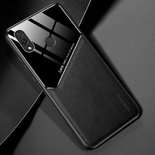 For Huawei nova 3i All-inclusive Leather + Organic Glass Protective Case with Metal Iron Sheet(Black)