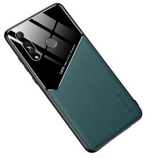For Huawei nova 4 All-inclusive Leather + Organic Glass Protective Case with Metal Iron Sheet(Green)