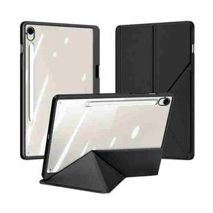 For Samsung Galaxy Tab S9 / S9 FE DUX DUCIS Magi Series Smart Leather Tablet Case(Black)
