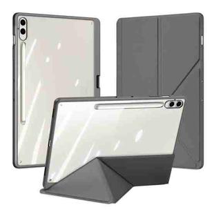 For Samsung Galaxy Tab S9+ / S9 FE+ DUX DUCIS Magi Series Smart Leather Tablet Case(Grey)