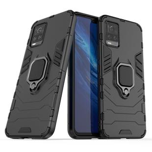 For Vivo S7 5G PC + TPU Anti-fall Protective Case with Ring Holder(Black)