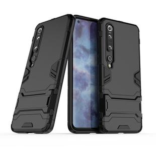 For Xiaomi Mi 10 Pro 5G PC + TPU Anti-fall Protective Case with Invisible Holder(Black)
