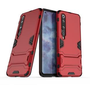 For Xiaomi Mi 10 Pro 5G PC + TPU Anti-fall Protective Case with Invisible Holder(Red)