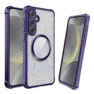 For Samsung Galaxy S24+ 5G CD Texture Magsafe Phone Case(Dark Purple)