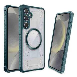 For Samsung Galaxy S24+ 5G CD Texture Magsafe Phone Case(Dark Green)