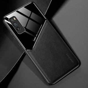 For Huawei Enjoy Z  5G All-inclusive Leather + Organic Glass Protective Case with Metal Iron Sheet(Black)