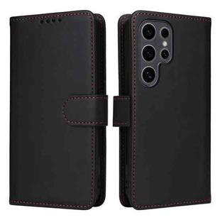 For Samsung Galaxy S25 Ultra 5G BETOPNICE BN-005 2 in 1 Detachable Imitate Genuine Leather Phone Case(Black)