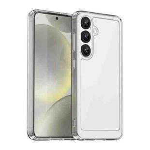 For Samsung Galaxy S25 5G Colorful Series Acrylic Hybrid TPU Phone Case(Transparent)