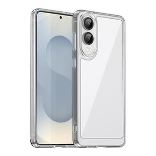 For Samsung Galaxy S25 Edge 5G Colorful Series Acrylic Hybrid TPU Phone Case(Transparent)