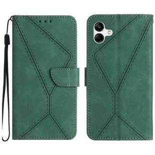 For Samsung Galaxy A06 4G Stitching Embossed Leather Phone Case(Green)