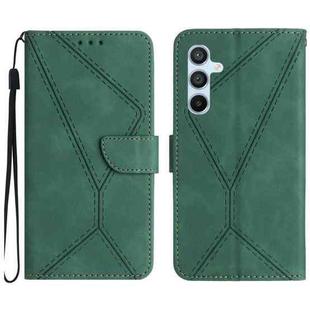 For Samsung Galaxy A56 5G Stitching Embossed Leather Phone Case(Green)
