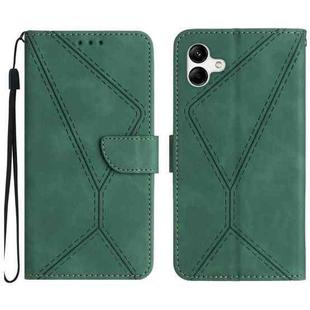 For Samsung Galaxy A07 5G Stitching Embossed Leather Phone Case(Green)