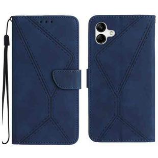 For Samsung Galaxy A07 5G Stitching Embossed Leather Phone Case(Blue)