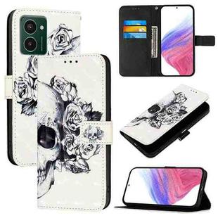 For HMD Pulse Pro 3D Painting Horizontal Flip Leather Phone Case(Skull)