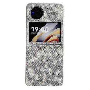 For vivo X Flip Colorful Woven Pattern Full Coverage Phone Case(Black White)