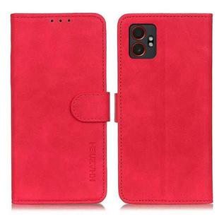 For Samsung Galaxy XCover7 Pro KHAZNEH Retro Texture Horizontal Flip Leather Phone Case(Red)