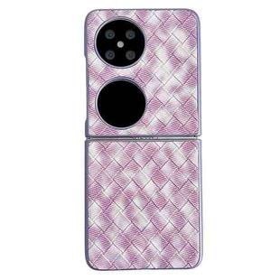 For Huawei Pocket 2 Colorful Woven Pattern Full Coverage Phone Case(Purple)