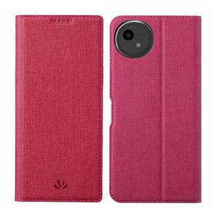 For Sharp Aquos Wish4 ViLi DMX Series TPU + PU Leather Magnetic Phone Case(Rose Red)