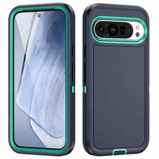 For Google Pixel 9 Pro Life Waterproof Rugged PC + Silicone Phone Case(Dark Blue + Light Blue)