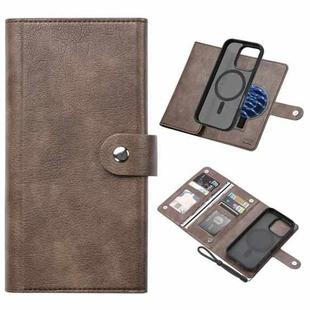 For iPhone 16 Pro ViLi GVA Series MagSafe Magnetic RFID Leather Phone Case(Coffee)