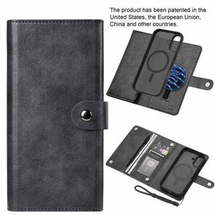 For iPhone 16 Plus ViLi GVB Series MagSafe Magnetic RFID Leather Phone Case(Black)