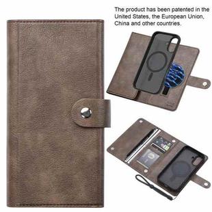 For iPhone 16 Plus ViLi GVB Series MagSafe Magnetic RFID Leather Phone Case(Coffee)