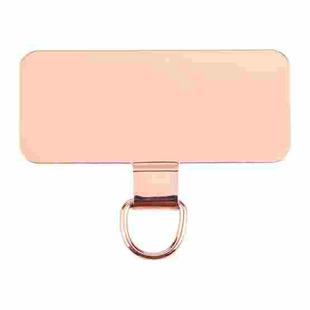 Rectangle Metal Mobile Phone Lanyard Fixing Gasket(Rose Gold)