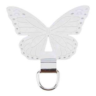 Butterfly Metal Mobile Phone Lanyard Fixing Gasket(Silver)