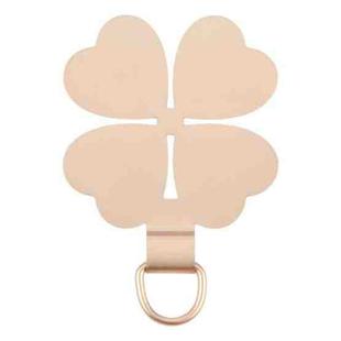 Four-leaf Metal Mobile Phone Lanyard Fixing Gasket(Gold)