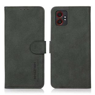 For Samsung Galaxy XCover7 Pro KHAZNEH Matte Texture Leather Phone Case(Green)