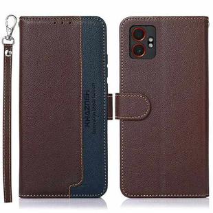 For Samsung Galaxy XCover7 Pro KHAZNEH Litchi Texture Leather RFID Phone Case(Brown)