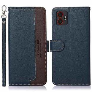 For Samsung Galaxy XCover7 Pro KHAZNEH Litchi Texture Leather RFID Phone Case(Blue)