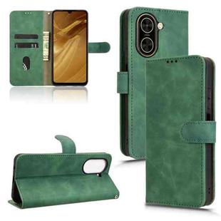 For Redmi A5 4G 173.3mm Skin Feel Magnetic Flip Leather Phone Case(Green)