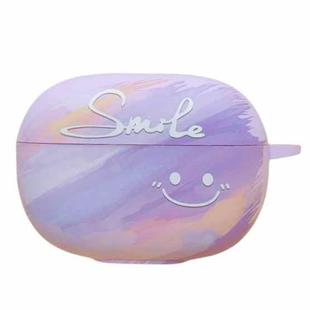 For Redmi Buds 4 Pro Smile Clouds Earbuds Box Frosted TPU Case(Purple)