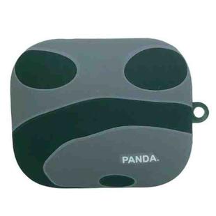 For Redmi Buds 5 Panda Back Earbuds Box Frosted TPU Case(Black Grey)