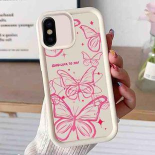 For iPhone X Diamond Sand TPU Full Coverage Phone Case(JGS22 White)